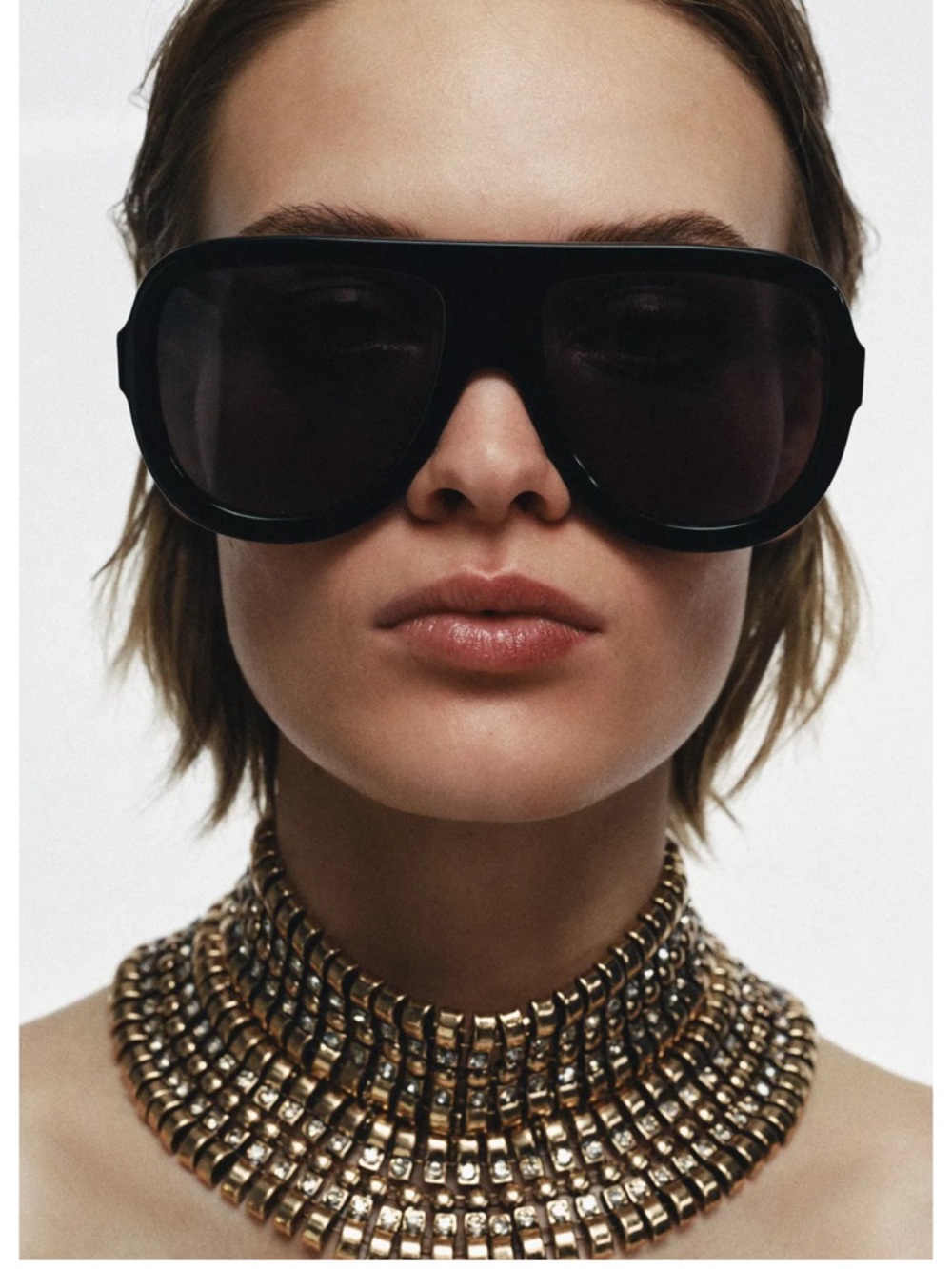 🔥RARE!!! 🔥 LAST ONE!! ZARA NWT Maxi Metal Pieces Choker Necklace